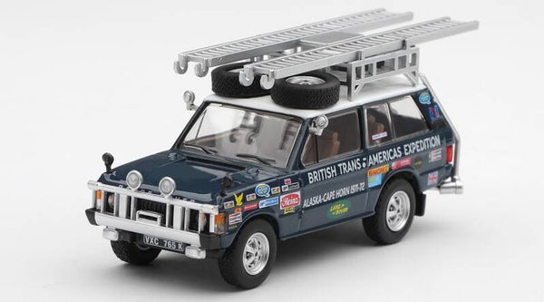 Mini GT Land Rover Range Rover British Trans-Americas Expedition 1971 MGT01364-L 1:64