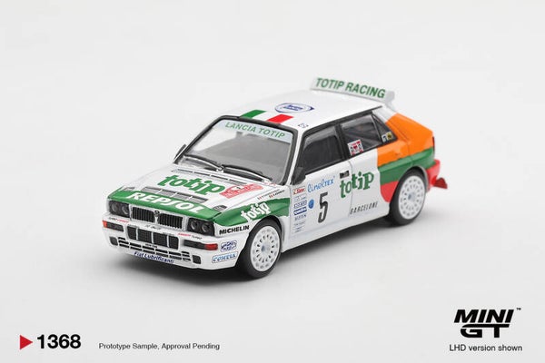Mini GT Lancia Delta HF Integrale Evolution # 5 Andrea Aghini Rallye Monte Carlo 1993 MGT01368-L 1:64