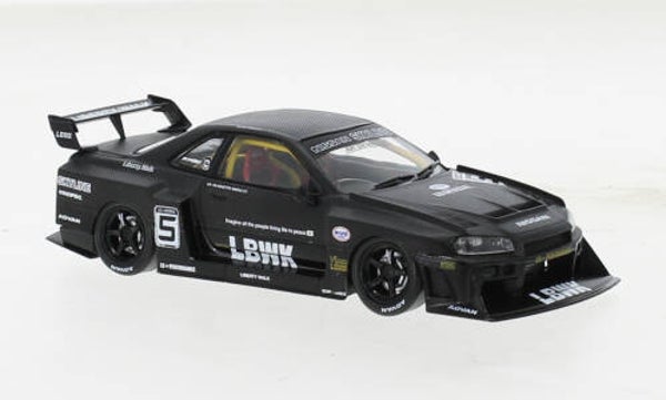 IXO Nissan LB-ER34 Super Silhouette Skyline 2020 schwarz 1:43 