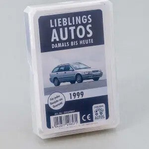 Auto Quartett "Lieblingsautos 1999"