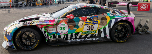 Spark Aston Martin Vantage AMR GT3 EVO # 30 Walkenhorst Motorsport 24h Nürburgring 2025 H. Walkenhorst * J. Breuer * S. Aust * C. Bollrath 64S058 1:64