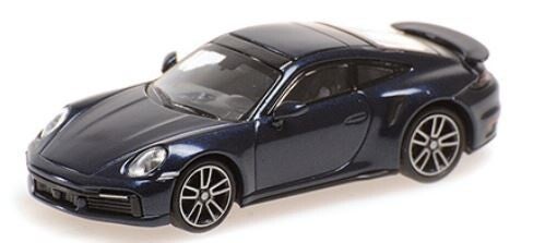 Minichamps 87 Porsche 911 (992) Turbo S 2020 blau metallic 1:87