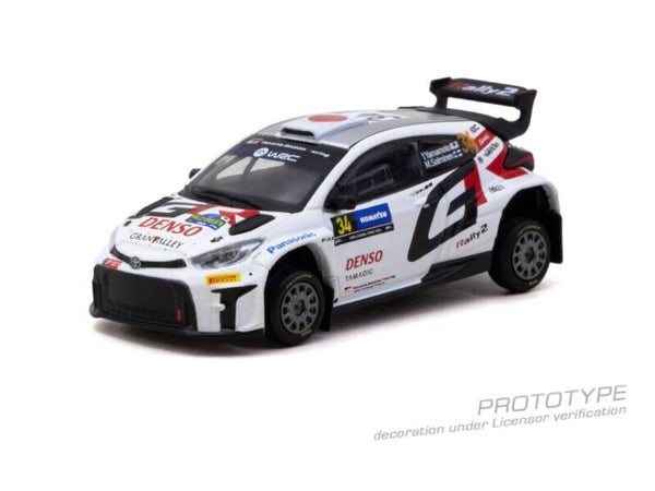 Tarmac Toyota Yaris GR Rally2 # 34 Yuki Yamamoto Rally Sweden 2024 T64-092-24RS34 1:64