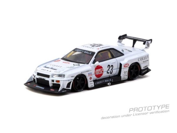 Tarmac Nissan Skyline GTR (R34) LB Super Silhouette Collet 2025 T64-104-WH 1:64