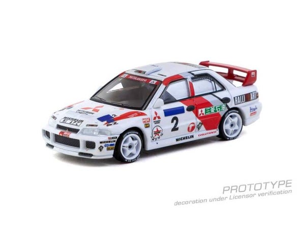 Tarmac Mitsubishi Lancer Evo III Ari Vatanen Christian Gilbert Sieger Hong Kong Beijing Rally 1996 T64G-050-96HKBR02 1:64