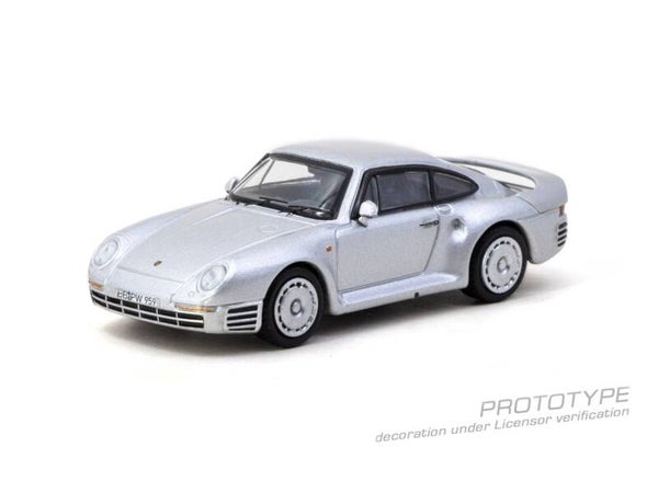 Tarmac Porsche 959 silber 1989 T64G-068-SL 1:64
