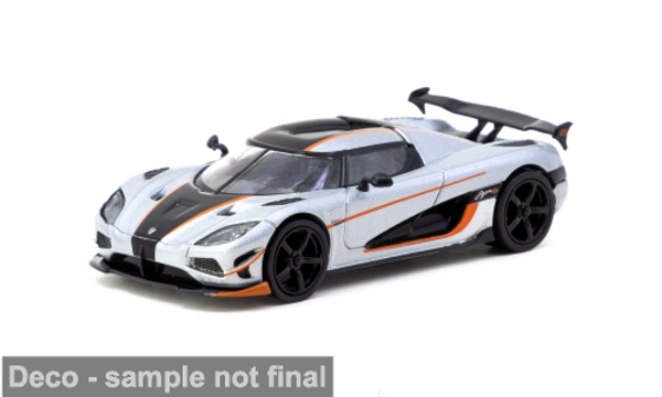 Tarmac Koenigsegg Agera RS silber/schwarz T64G-TL005-MS 1:64