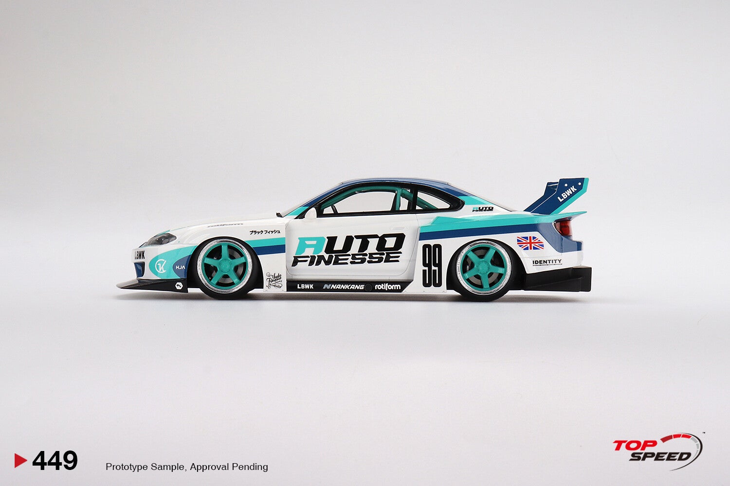 TopSpeed LB-Super Silhouette Nissan S15 SILVIA Auto Finesse 1:18 