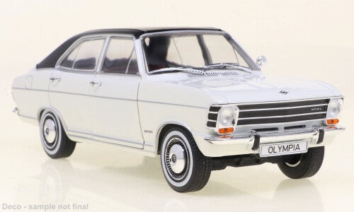 White Box Opel Olympia A 1967 weiss/matt-schwarz 1:24