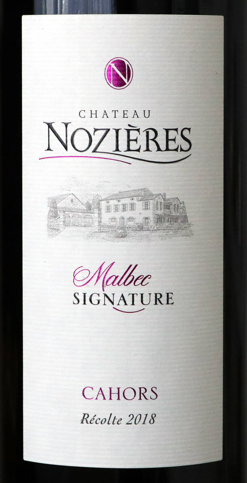 Malbec Signature 2018, Château Nozières