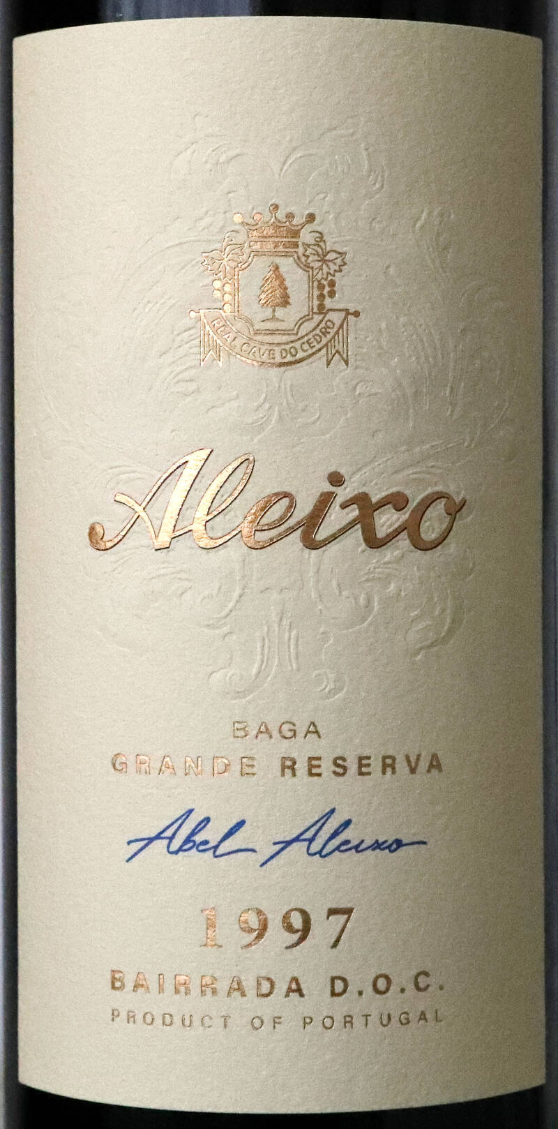 Aleixo Red Grande Reserva 1997, Bairrada DOC, Real Cave Do Cedro