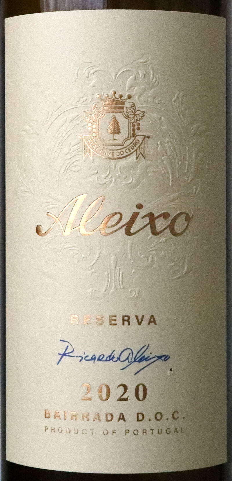 Aleixo White Reserva 2020, Bairrada DOC, Real Cave Do Cedro