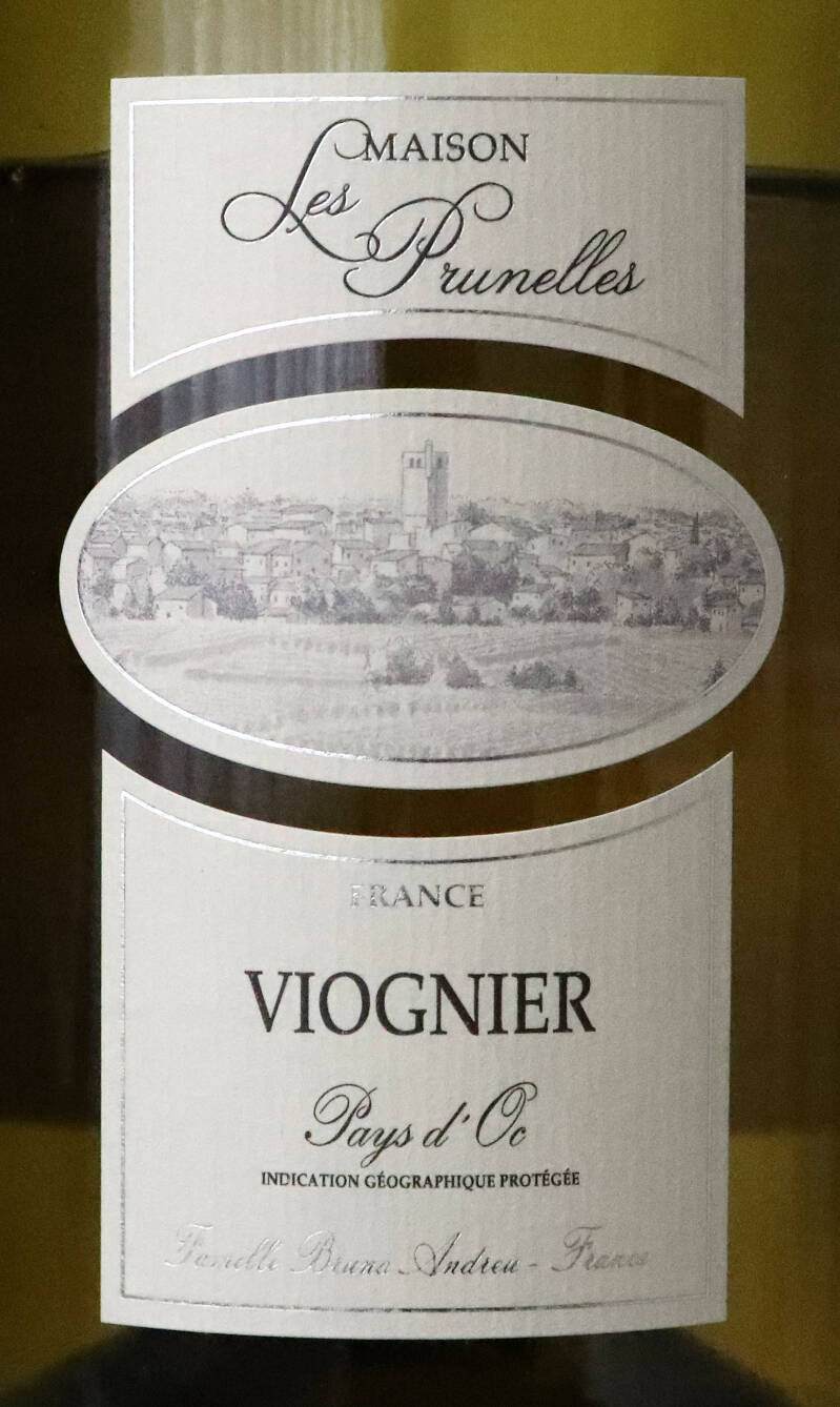 Viognier 2022, IGP Pays d’Oc, Maison Les Prunelles