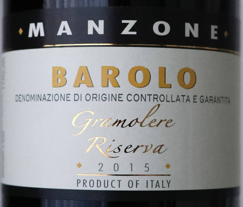 Barolo ‘Gramolere’ Riserva DOCG 2015, Azienda Vitivinicola Manzone Giovanni