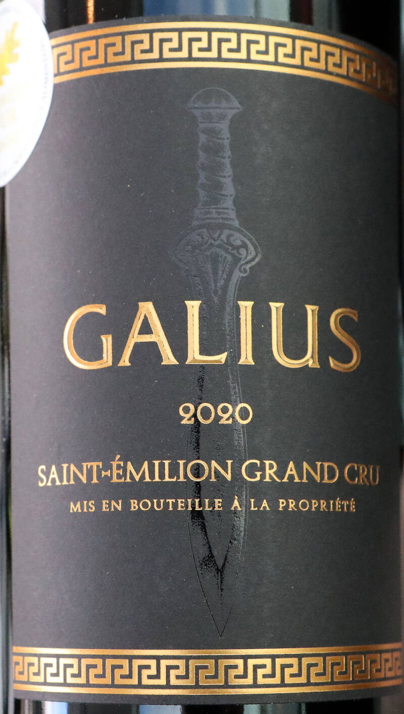 Galius 2020, Saint-Emilion Grand Cru, Union de Producteurs de Saint-Émilion