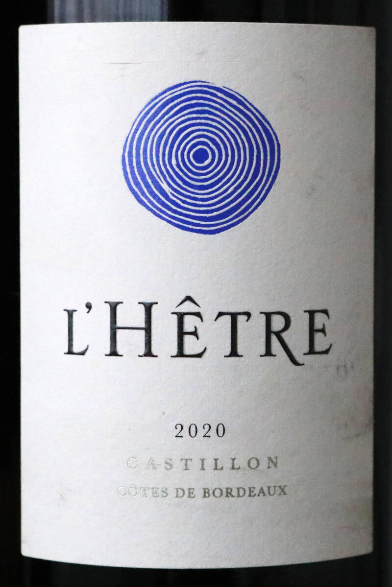 L’Hêtre 2020, Castillon Côtes de Bordeaux