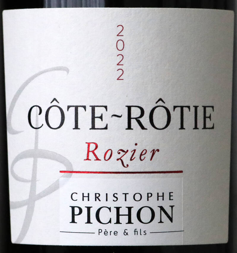 Côte-Rôtie ‘Rozier’ 2022, Domaine Christophe Pichon Père & Fils