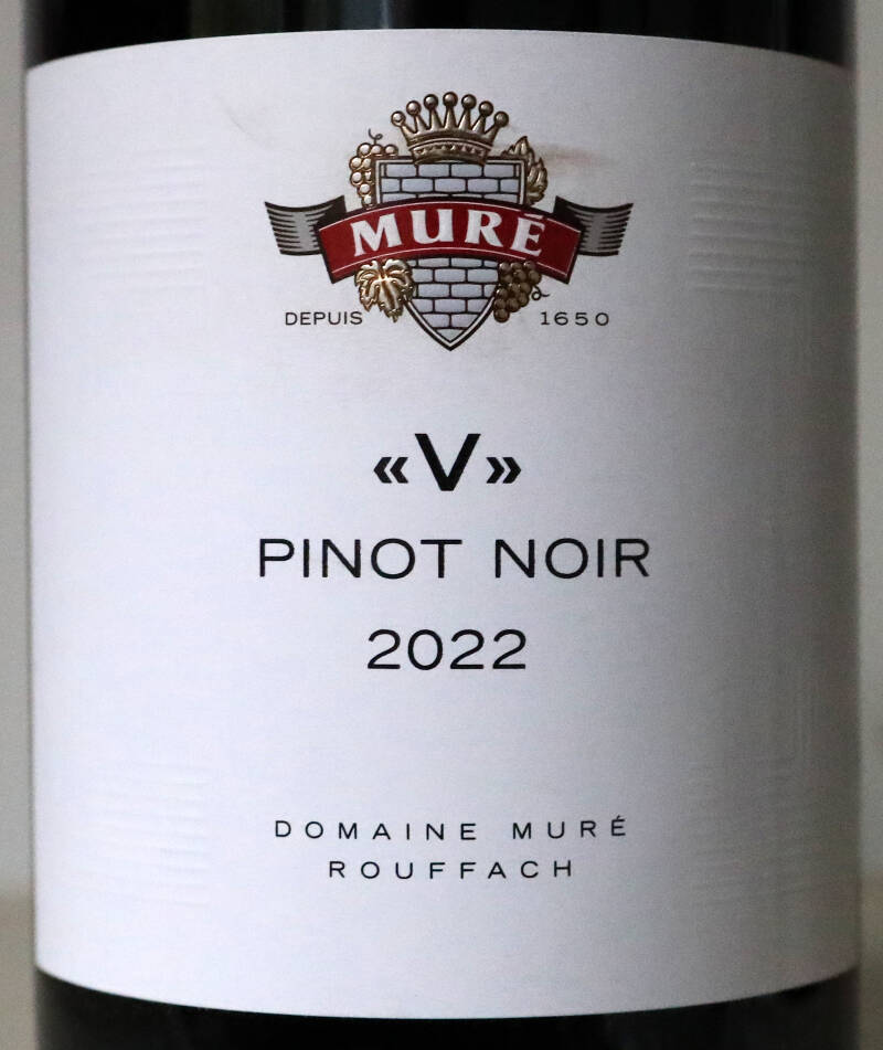 Pinot Noir ‘V’ 2022, Alsace Grand Cru Vorbourg, Domaine Muré