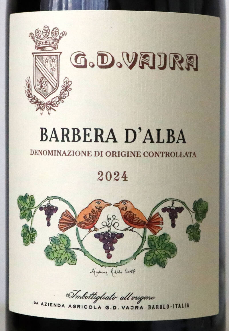 Barbera d’Alba DOC 2024, G.D. Vajra