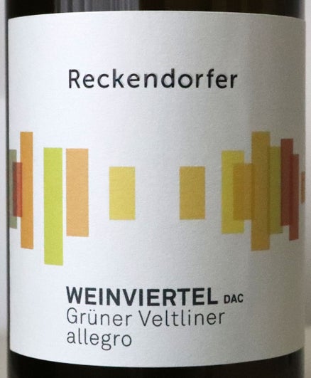 Grüner Veltliner allegro 2024, Weinviertel DAC, Weingut Reckendorfer