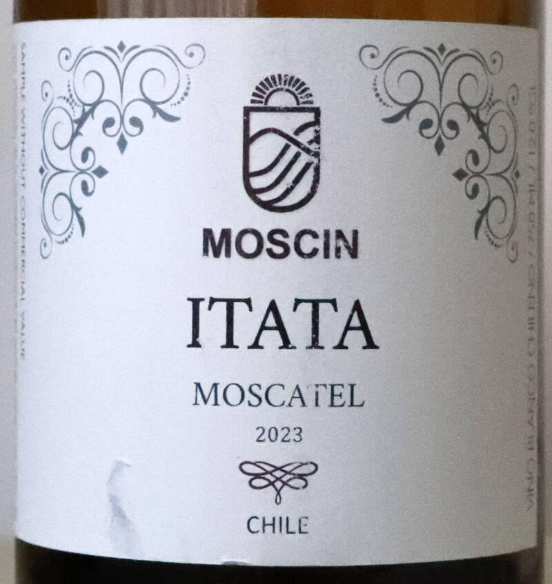 Moscatel de Alejandria 2023, Moscin Vinhos, Valle del Itata Ilamada, Chili
