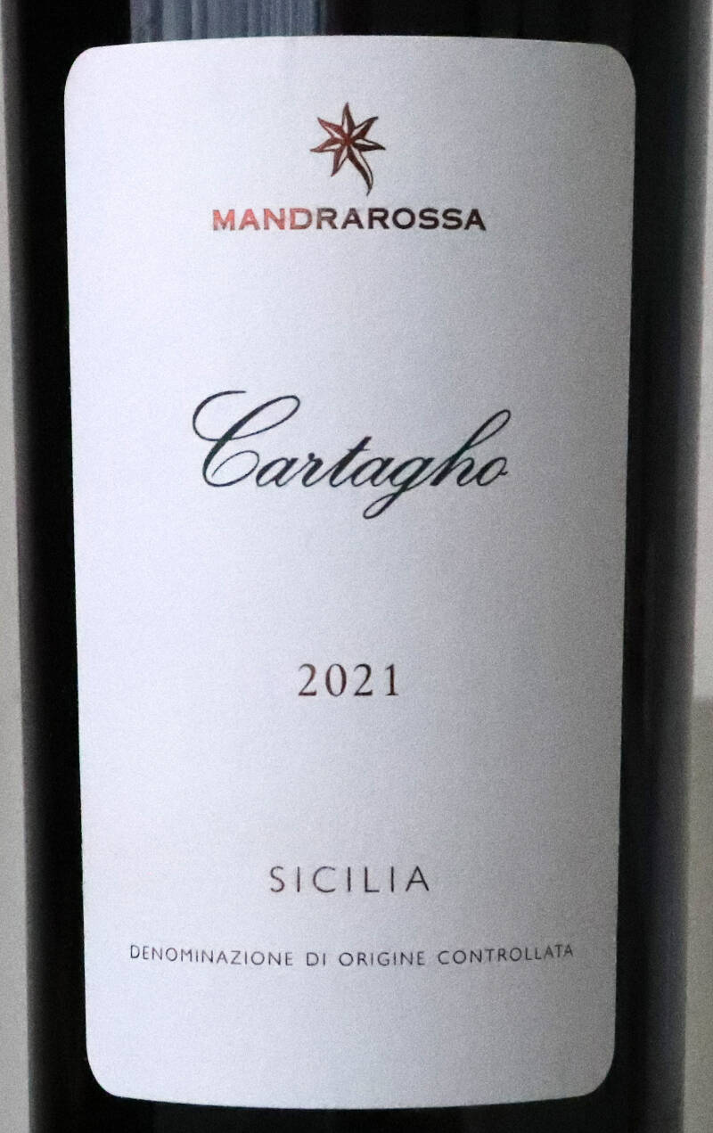 Cartagho Rosso Sicilia DOC 2021, Mandrarossa