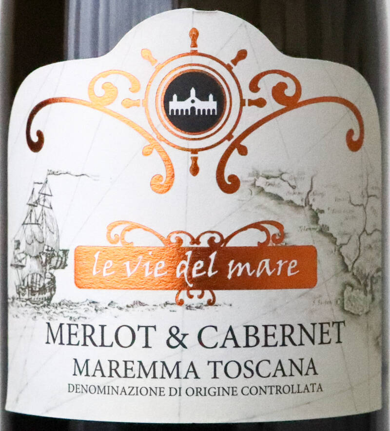 Le Vie del Mare Merlot & Cabernet Maremma Toscana Rosso DOC 2022