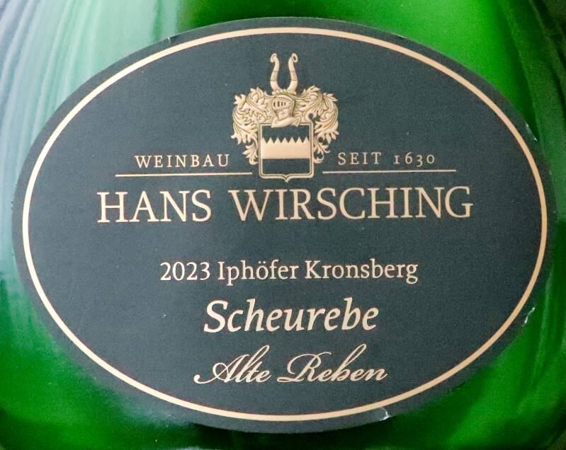 Iphöfer Kronsberg Scheurebe trocken Alte Reben VDP.ERSTE LAGE 2023