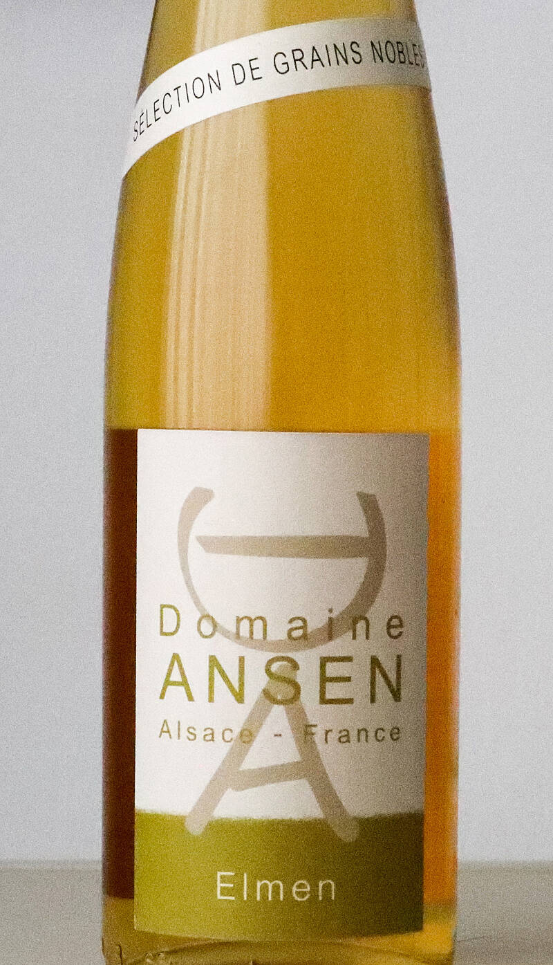 Pinot Gris Sélection de grains nobles 2015, AOP Alsace lieu-dit Elmen, Domaine Ansen