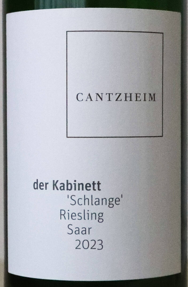 Wiltinger Schlange Riesling Kabinett 2023, Weingut Cantzheim