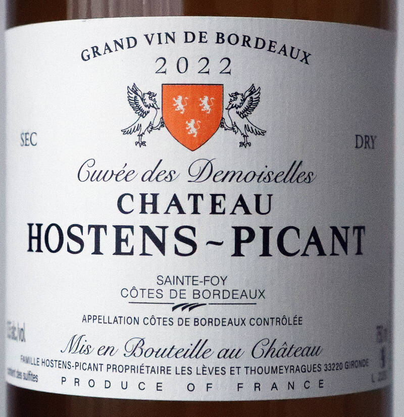 Château Hostens-Picant ‘Cuvée des Demoiselles’ 2022