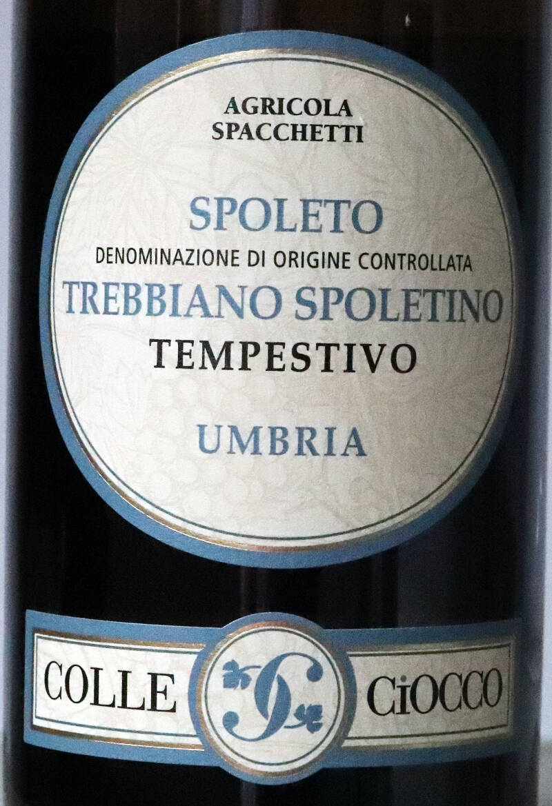 Trebbiano Spoletino ‘Tempestivo’ DOC 2023, Colle Ciocco