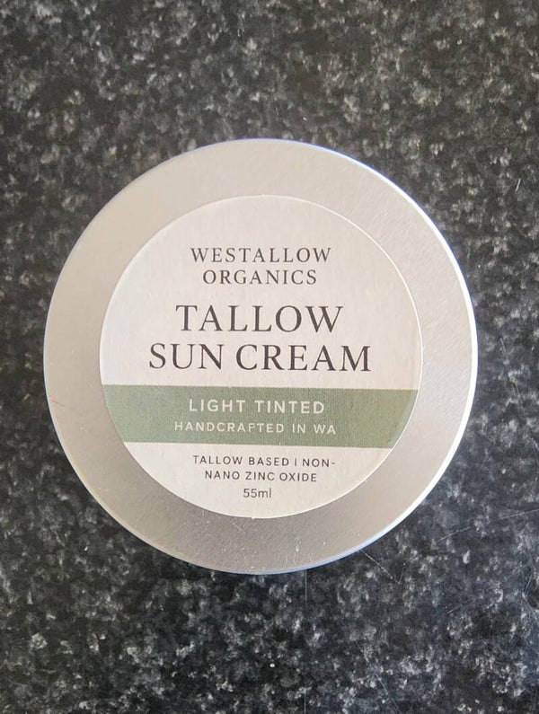 Tallow Sun Cream with Non Nano Zinc Oxide