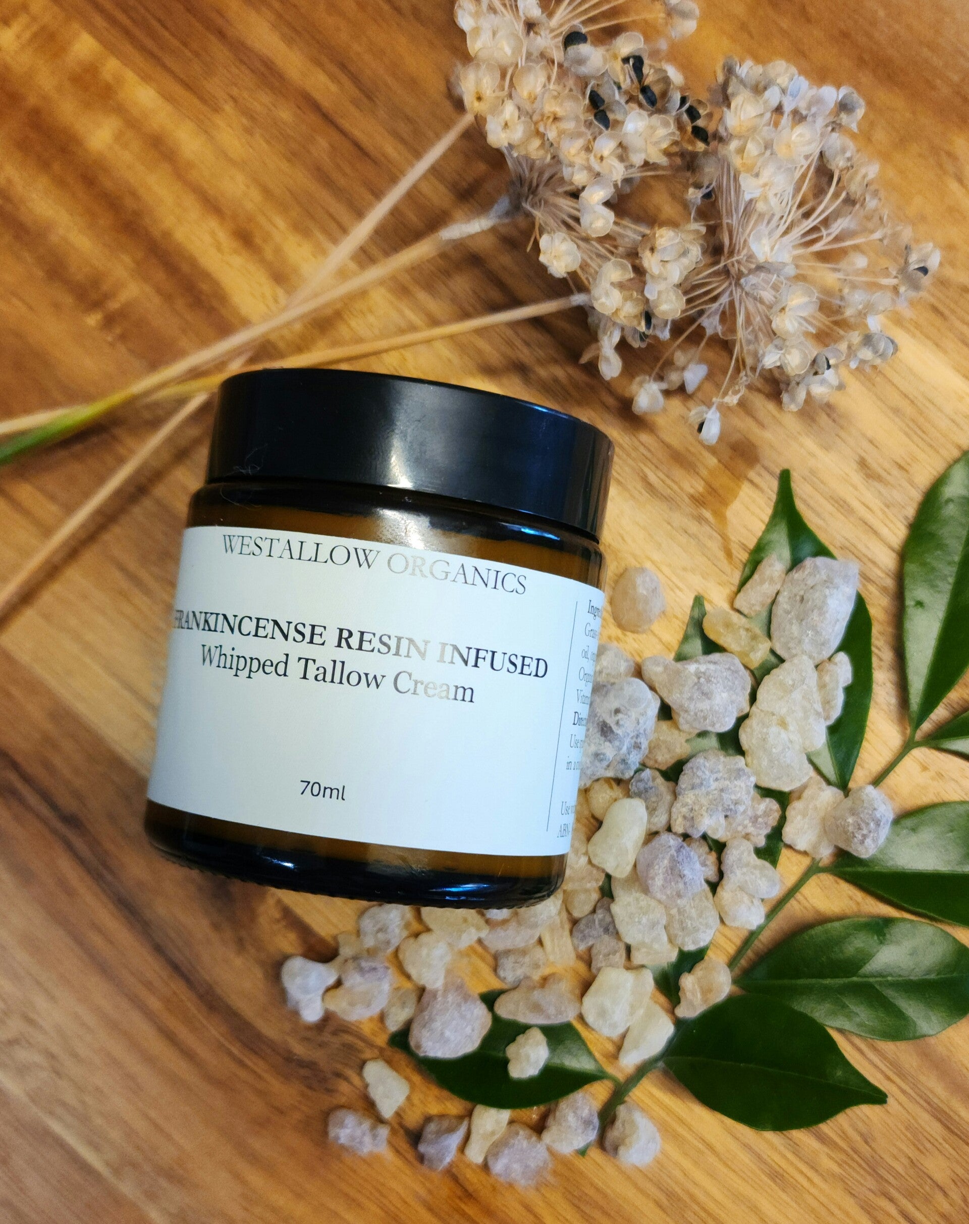 Frankincense Resin Renewal Cream for aging dry sun damaged skin
