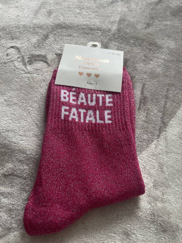 Chaussette à paillette