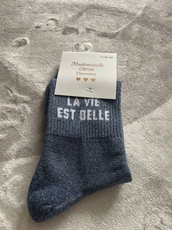 Chaussette à paillette