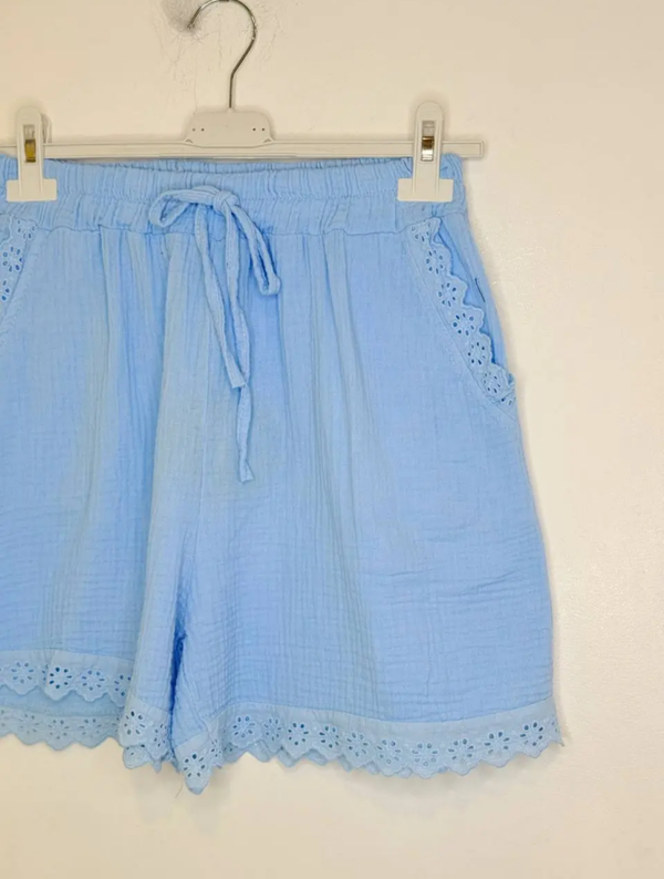 Short gaze de coton