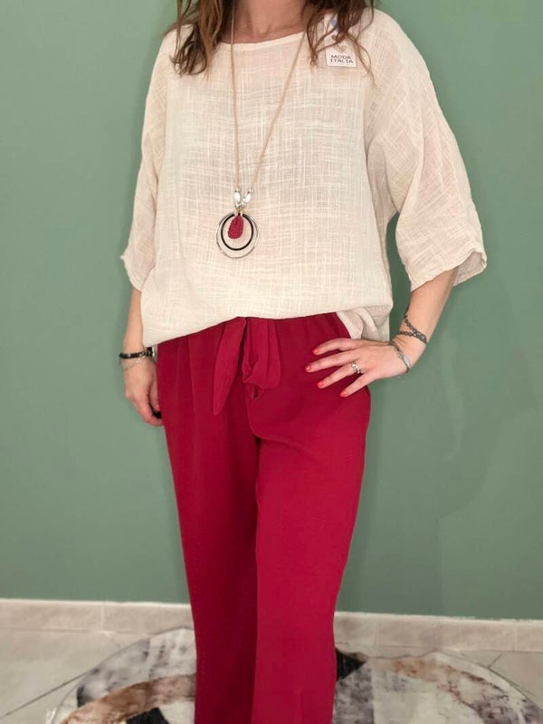 T shirt avec collier
