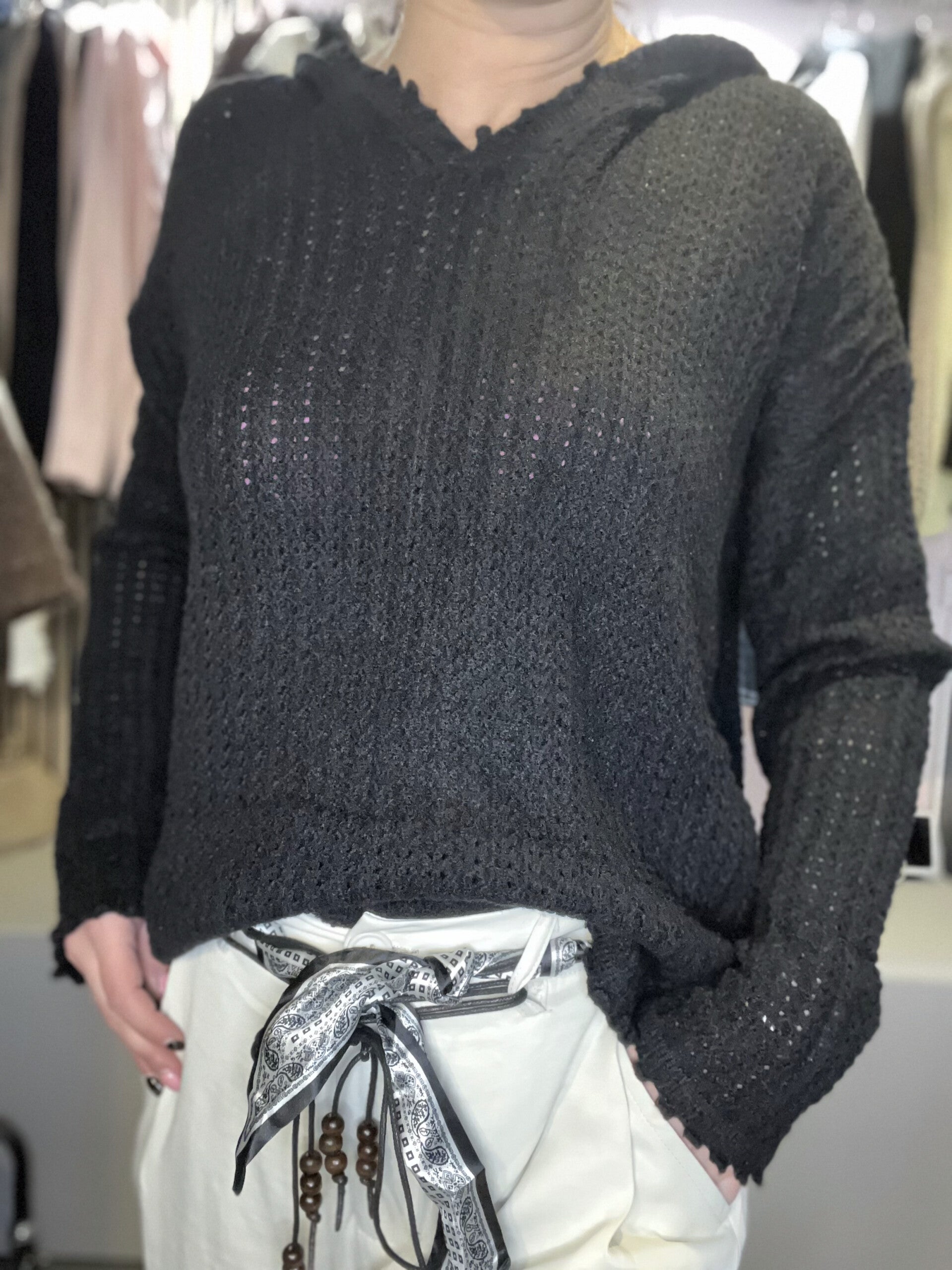 Pull à capuche