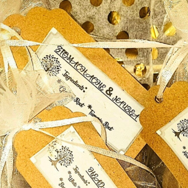 INDIVIDUAL PK STOMACH & NAUSEA TEAS (3ct), 1 oz LOCAL RAW HONEY.