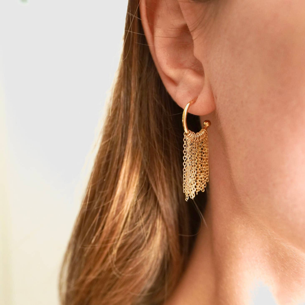 Earrings Chain Pendant