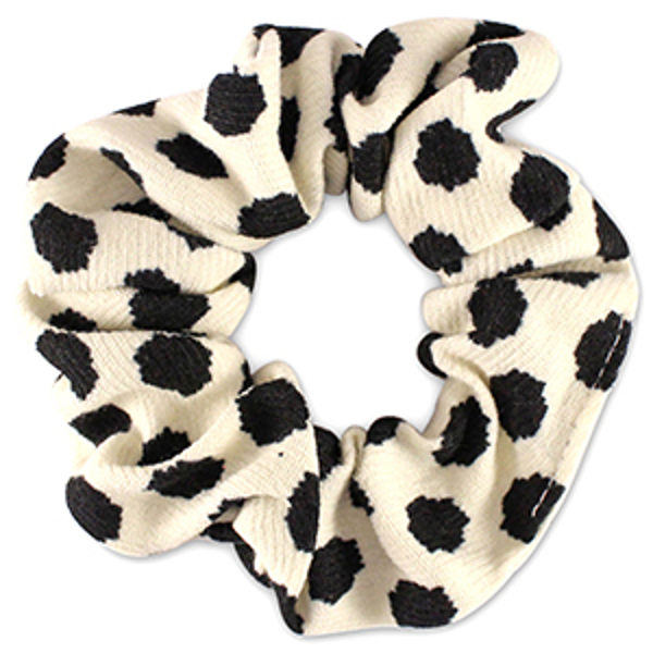 Polkadots (white scrunchie)