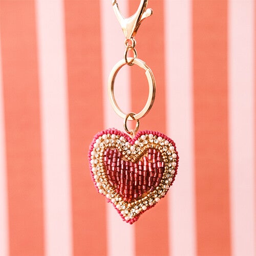Heart key chain