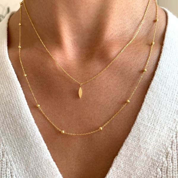 Necklace Double Pendant