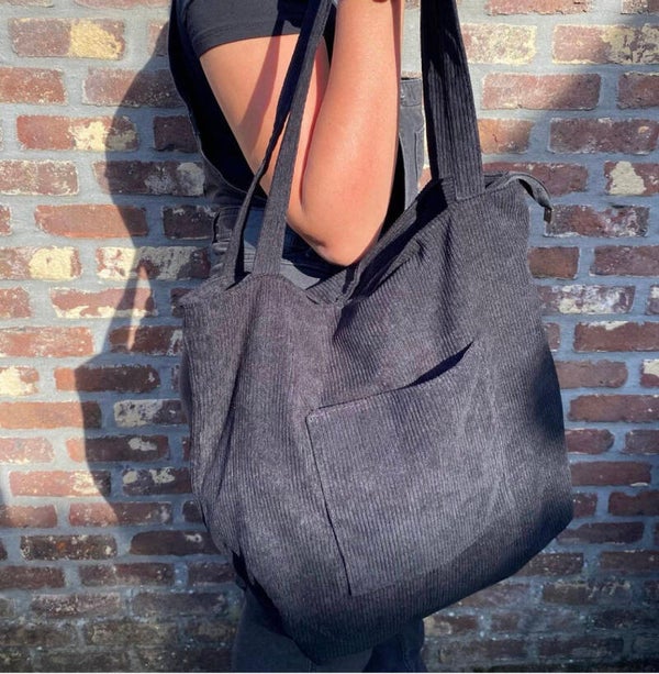 Corduroy Bag Black