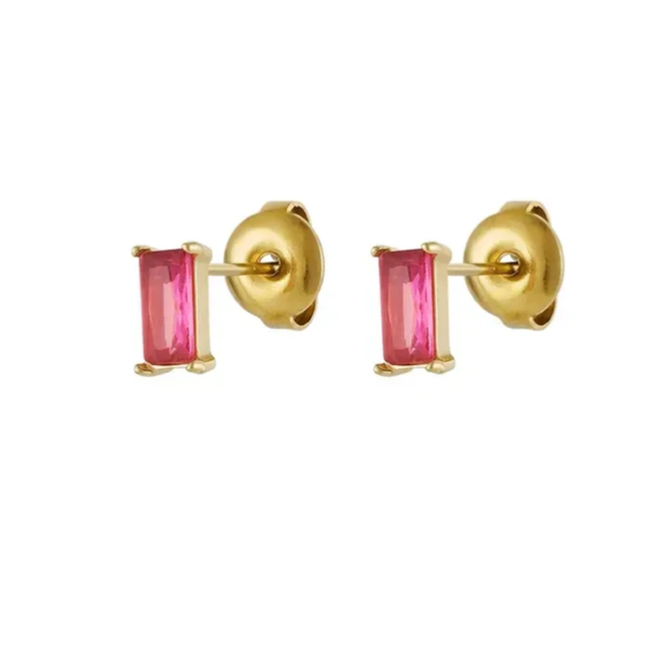 Shine Bright (fuchsia studs)