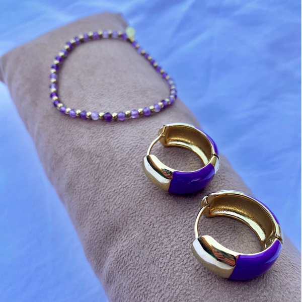 Purple Hematite bracelet