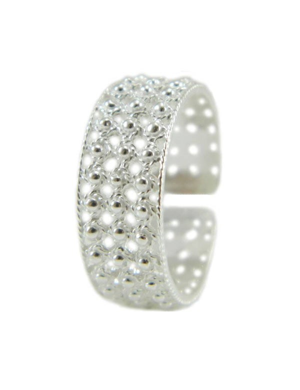Bague Filigrane 7 mm clair- éclat argenté