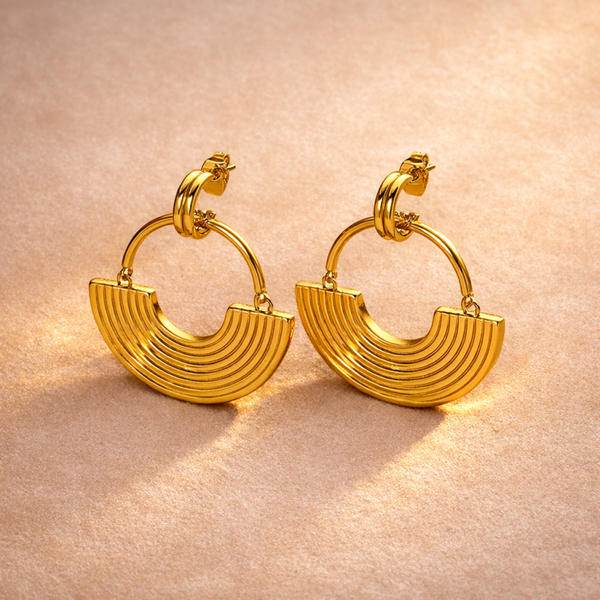 Boucles d'oreilles Bo23 - Arcs dorés
