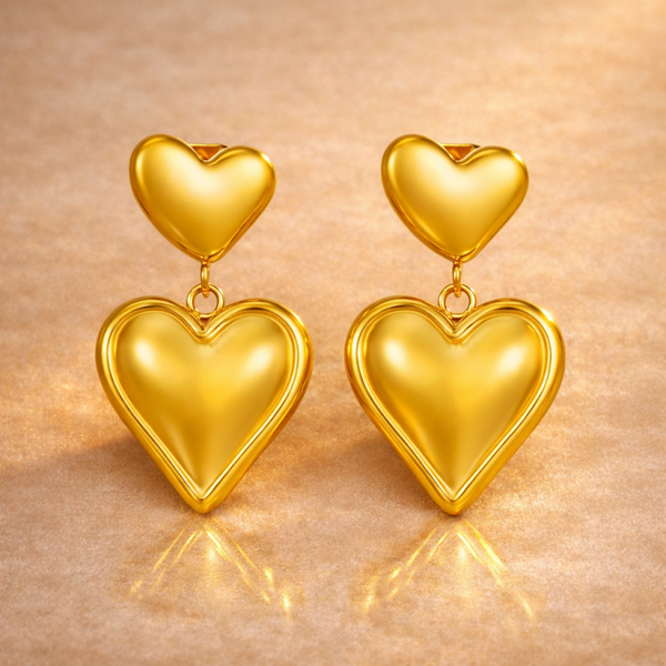 Boucles d'oreilles Bo24 - Love Doré
